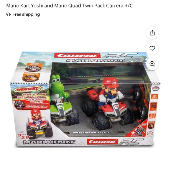 Mario and Yoshi Racing Adventure Remote Control Cars - Picture 4 of 5